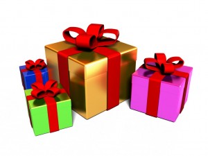 3d illustration of gift boxes